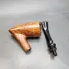 Pipe Dan by Celius,1966, Smooth Bent Pickaxe Estate Briar Pipe, Handmade, Danish Estates - Image 15