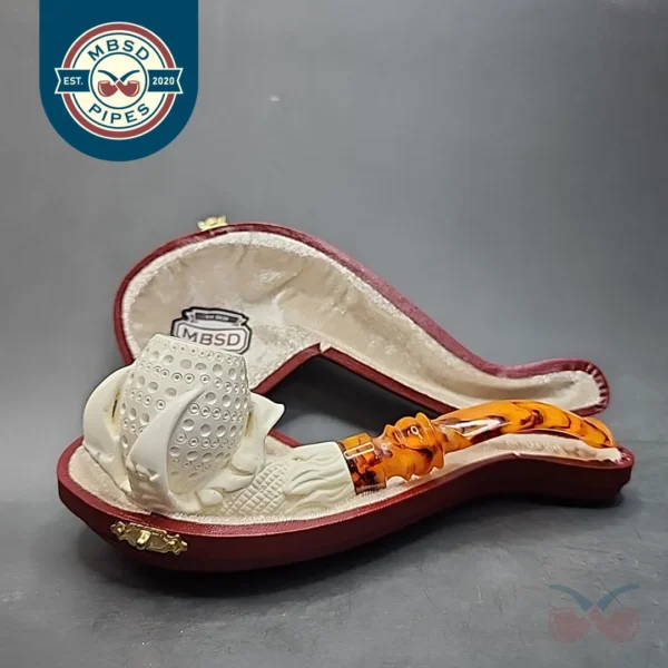 MBSD Meerschaum Claw Block Meerschaum Pipe, Fitted Case [SOLD OUT]