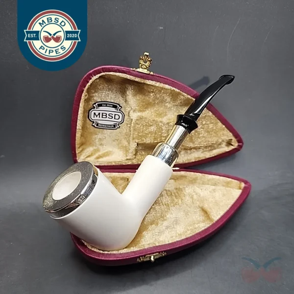 MBSD Meerschaum Silver Spigot Dublin Block Meerschaum Pipe [SOLD OUT]