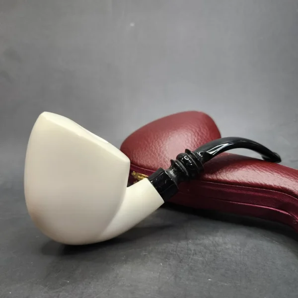 MBSD Meerschaum Smooth Bent Opera Block Meerschaum Pipe [SOLD OUT] - Image 3