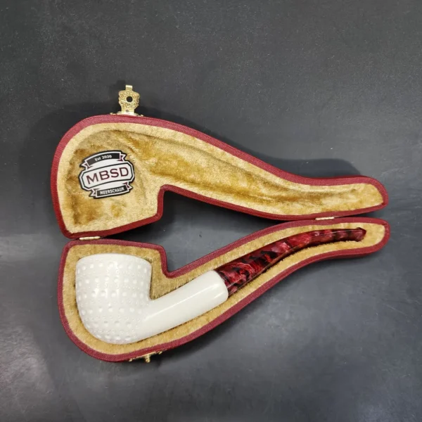 MBSD Meerschaum Bent Dublin Block Meerschaum Pipe, Fitted Case [SOLD OUT] - Image 3