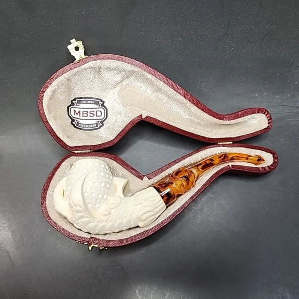 MBSD Meerschaum Claw Block Meerschaum Pipe, Fitted Case [SOLD OUT] - Image 3