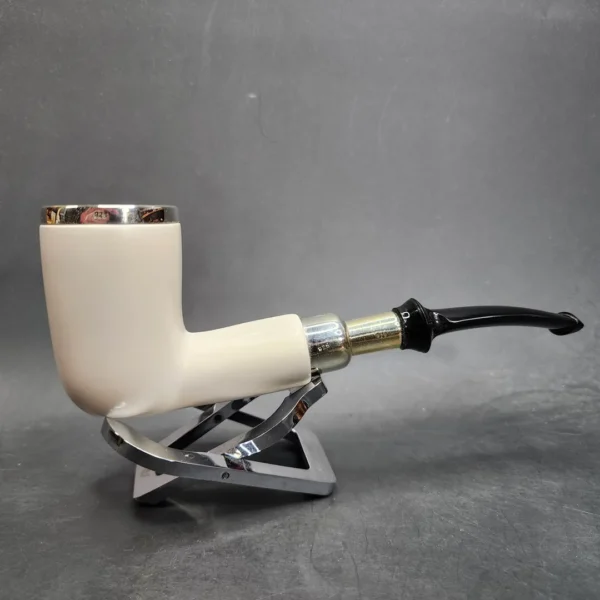 MBSD Meerschaum Silver Spigot Dublin Block Meerschaum Pipe [SOLD OUT] - Image 3