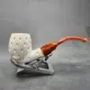 MBSD Meerschaum Lattice Block Meerschaum Pipe, Fitted Case [SOLD OUT] - Image 4