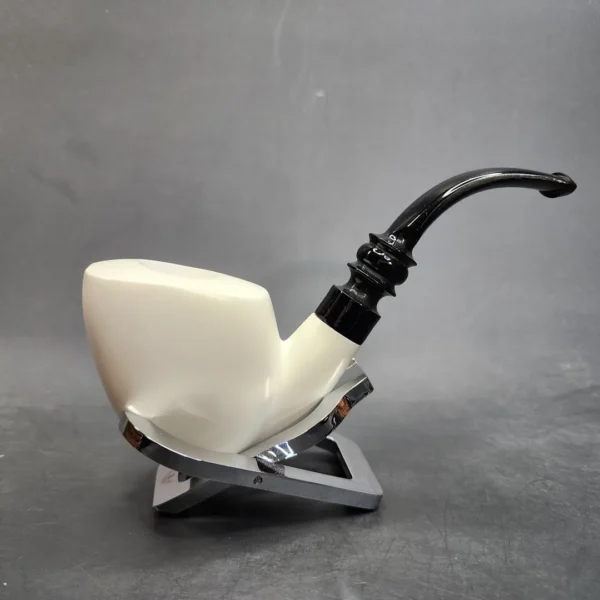 MBSD Meerschaum Smooth Bent Opera Block Meerschaum Pipe [SOLD OUT] - Image 4