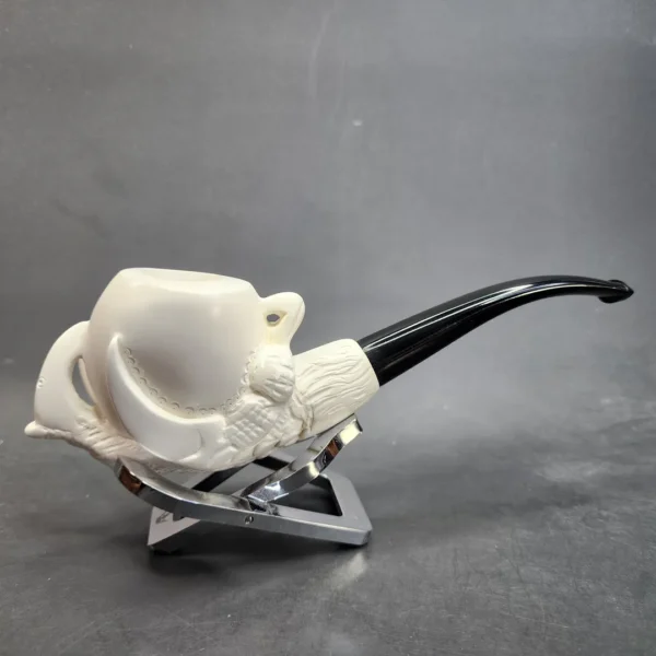 MBSD Meerschaum Claw Egg Block Meerschaum Pipe, Fitted Case [SOLD OUT] - Image 4