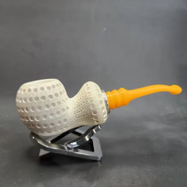 MBSD Meerschaum Silver Spigot Block Meerschaum Pipe, Fitted Case [SOLD OUT] - Image 4