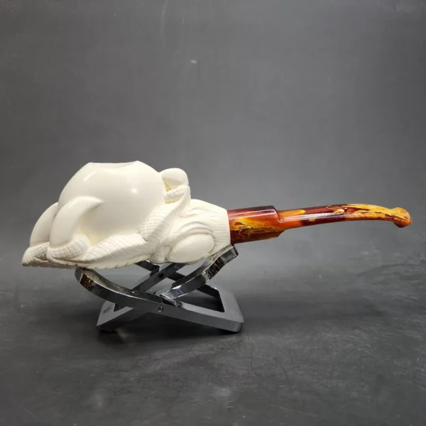MBSD Meerschaum Claw Egg Block Meerschaum Pipe, Fitted Case [SOLD OUT] - Image 4