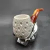 MBSD Meerschaum Lattice Block Meerschaum Pipe, Fitted Case [SOLD OUT] - Image 5