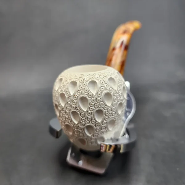 MBSD Meerschaum Bent Acorn Block Meerschaum Pipe, Fitted Case [SOLD OUT] - Image 5