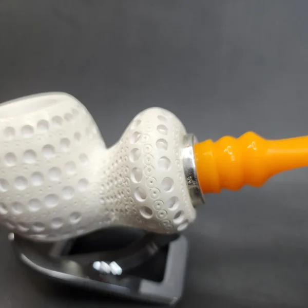 MBSD Meerschaum Silver Spigot Block Meerschaum Pipe, Fitted Case [SOLD OUT] - Image 5
