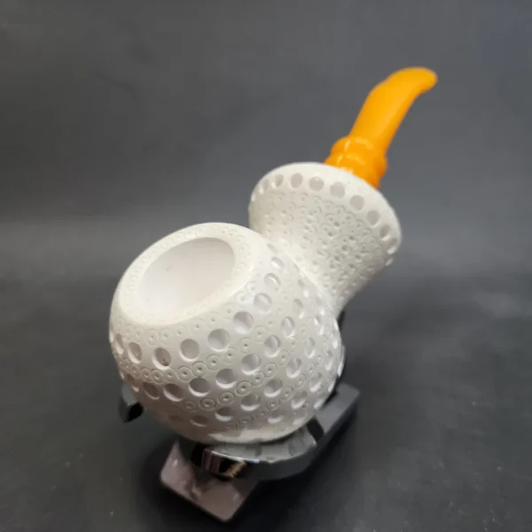 MBSD Meerschaum Silver Spigot Block Meerschaum Pipe, Fitted Case [SOLD OUT] - Image 6