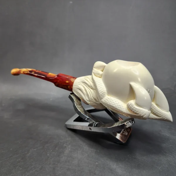 MBSD Meerschaum Claw Egg Block Meerschaum Pipe, Fitted Case [SOLD OUT] - Image 7