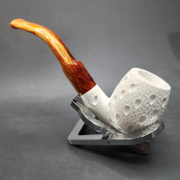 MBSD Meerschaum Lattice Block Meerschaum Pipe, Fitted Case [SOLD OUT] - Image 8