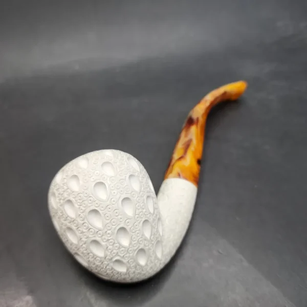 MBSD Meerschaum Bent Acorn Block Meerschaum Pipe, Fitted Case [SOLD OUT] - Image 8
