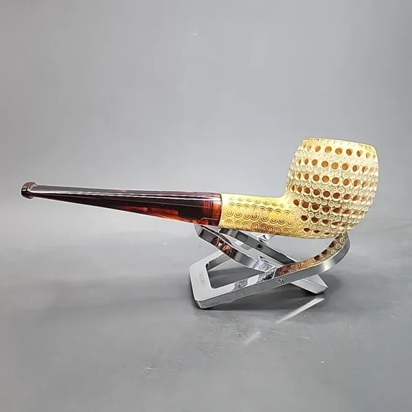 True Lattice Straight Apple Block Meerschaum Pipe [SOLD OUT] - Image 8