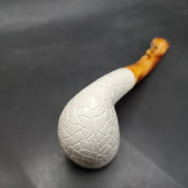 MBSD Meerschaum Bent Billiard Block Meerschaum Pipe, Fitted Case [SOLD OUT] - Image 9
