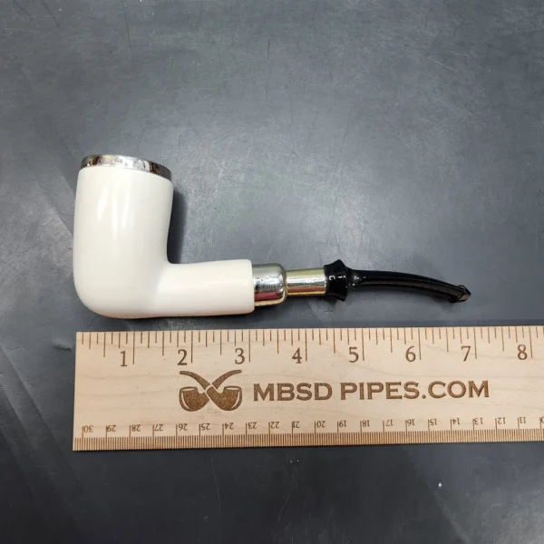 MBSD Meerschaum Silver Spigot Dublin Block Meerschaum Pipe [SOLD OUT] - Image 9