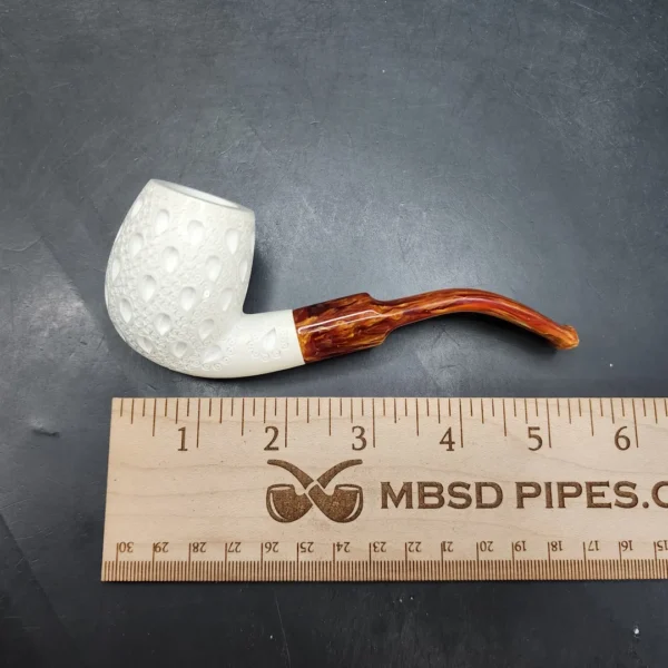 MBSD Meerschaum Lattice Block Meerschaum Pipe, Fitted Case [SOLD OUT] - Image 10