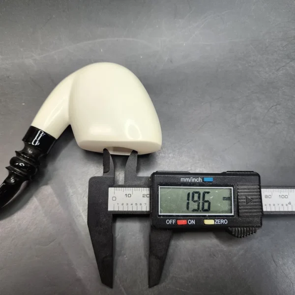 MBSD Meerschaum Smooth Bent Opera Block Meerschaum Pipe [SOLD OUT] - Image 11