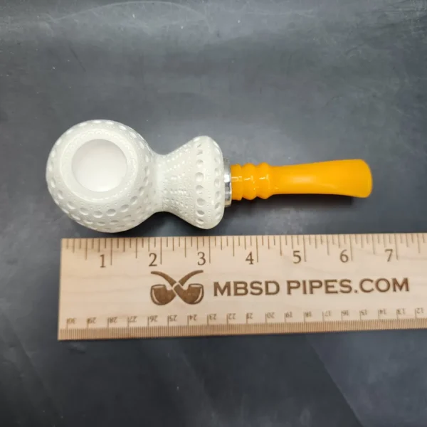 MBSD Meerschaum Silver Spigot Block Meerschaum Pipe, Fitted Case [SOLD OUT] - Image 11