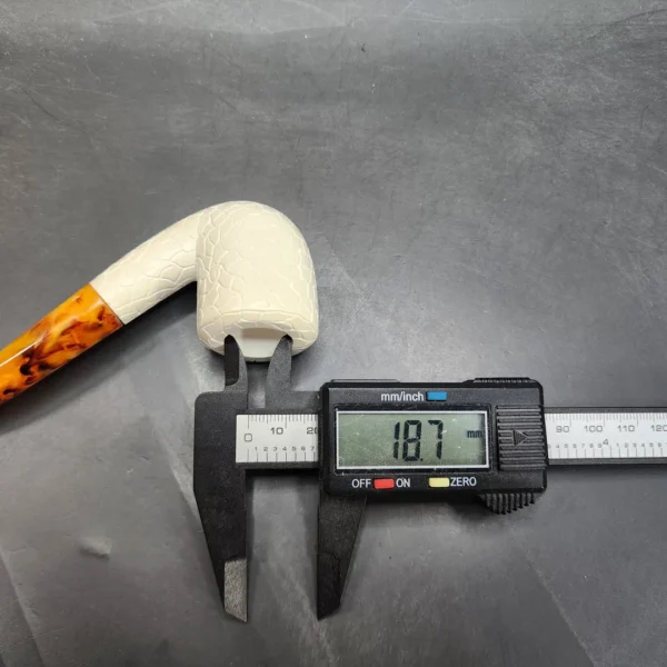 MBSD Meerschaum Bent Billiard Block Meerschaum Pipe, Fitted Case [SOLD OUT] - Image 11