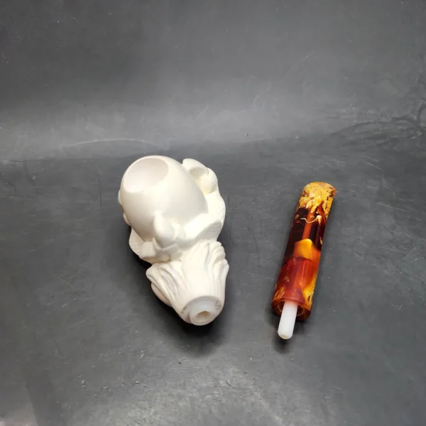 MBSD Meerschaum Claw Egg Block Meerschaum Pipe, Fitted Case [SOLD OUT] - Image 11