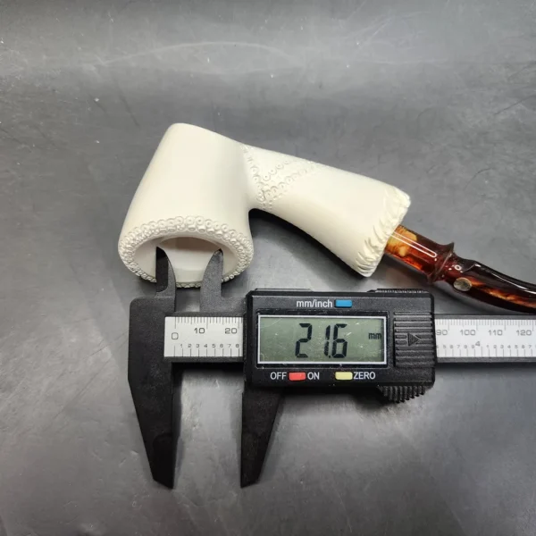 MBSD Meerschaum Classic Bent Dublin Block Meerschaum Pipe, Fitted Case - Image 12