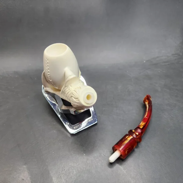 MBSD Meerschaum Claw Egg Block Meerschaum Pipe, Fitted Case [SOLD OUT] - Image 12