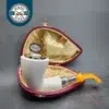 MBSD Meerschaum Silver Spigot Bent Dublin Block Meerschaum Pipe [SOLD OUT]