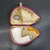 MBSD Meerschaum Silver Spigot Bent Dublin Block Meerschaum Pipe [SOLD OUT] - Image 3