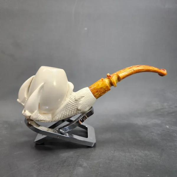 MBSD Meerschaum Claw Egg Block Meerschaum Pipe, Fitted Case [SOLD OUT] - Image 4