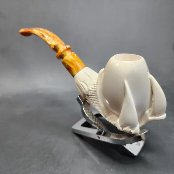 MBSD Meerschaum Claw Egg Block Meerschaum Pipe, Fitted Case [SOLD OUT] - Image 8