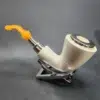 MBSD Meerschaum Silver Spigot Bent Dublin Block Meerschaum Pipe [SOLD OUT] - Image 8