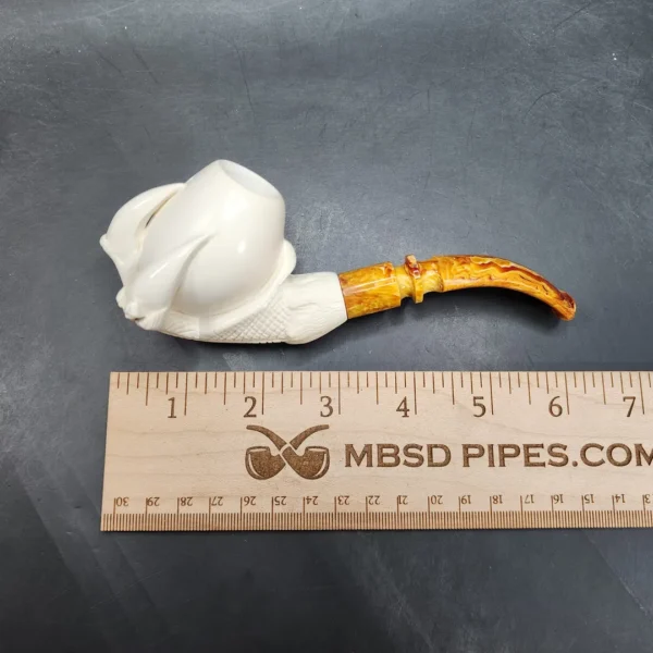 MBSD Meerschaum Claw Egg Block Meerschaum Pipe, Fitted Case [SOLD OUT] - Image 11