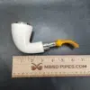 MBSD Meerschaum Silver Spigot Bent Dublin Block Meerschaum Pipe [SOLD OUT] - Image 11
