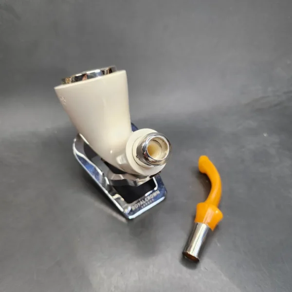 MBSD Meerschaum Silver Spigot Bent Dublin Block Meerschaum Pipe [SOLD OUT] - Image 13