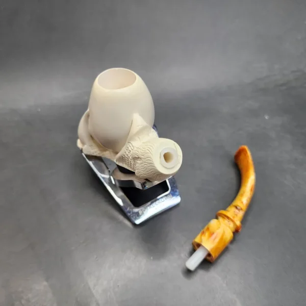 MBSD Meerschaum Claw Egg Block Meerschaum Pipe, Fitted Case [SOLD OUT] - Image 13