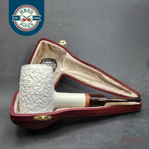 MBSD Meerschaum Deluxe Poker Block Meerschaum Pipe, 9mm & 3mm [SOLD OUT]