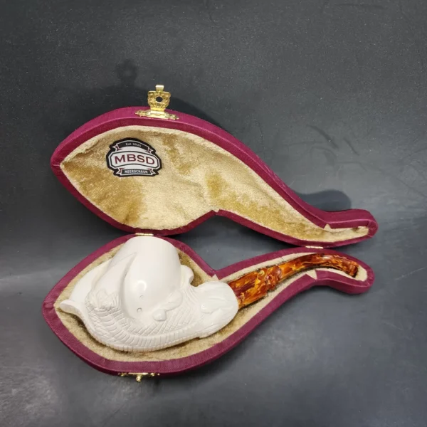 MBSD Meerschaum Claw Block Meerschaum Pipe, Fitted Case [SOLD OUT] - Image 3