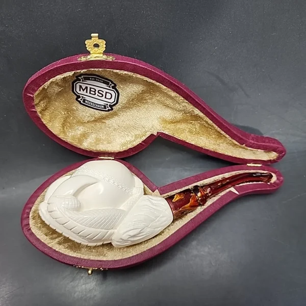 MBSD Meerschaum Claw Block Meerschaum Pipe, Fitted Case [SOLD OUT] - Image 3
