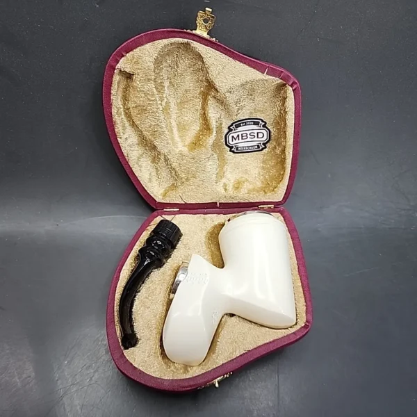 MBSD Meerschaum Silver Mounted Block Meerschaum Pipe [SOLD OUT] - Image 3