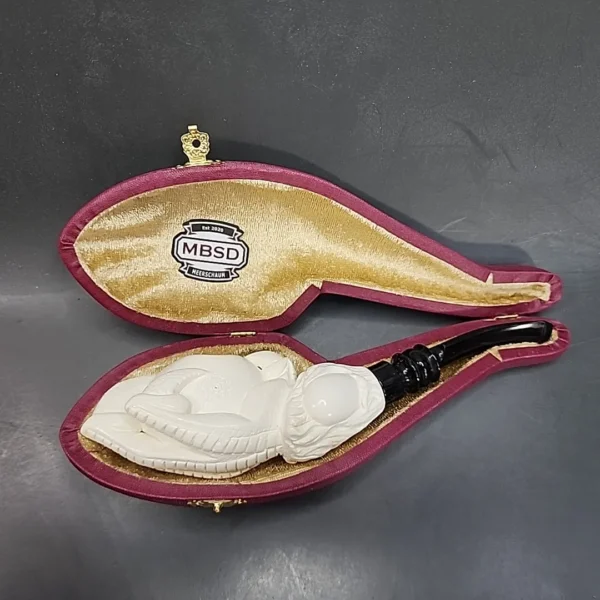 MBSD Meerschaum Claw Block Meerschaum Pipe, Fitted Case [SOLD OUT] - Image 3