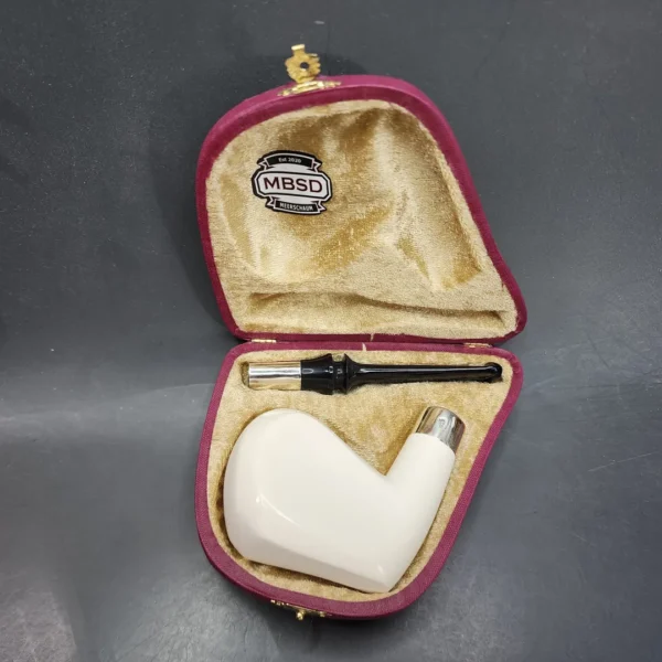 MBSD Meerschaum Silver Spigot Block Meerschaum Pipe - Image 3