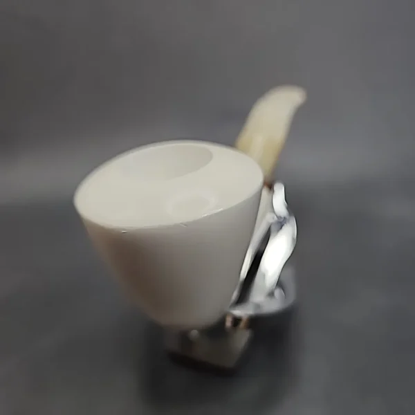 MBSD Meerschaum Deluxe Bent Rhodesian Block Meerschaum Pipe, Briar-Mortise [SOLD OUT] - Image 6