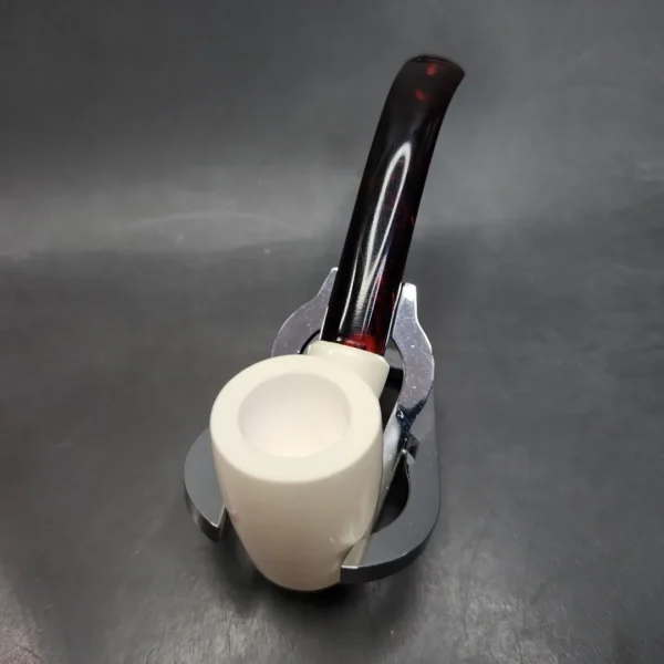 MBSD Classic Meerschaum Small Poker Block Meerschaum Pipe, Fitted Case - Image 6
