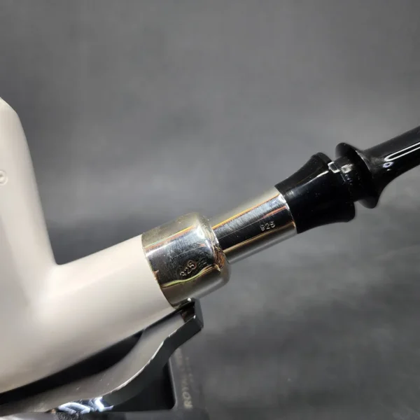 MBSD Meerschaum Silver Spigot Block Meerschaum Pipe - Image 6