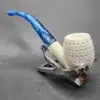 MBSD Classic Meerschaum Lattice Bent Billiard Block Meerschaum Pipe - Image 7
