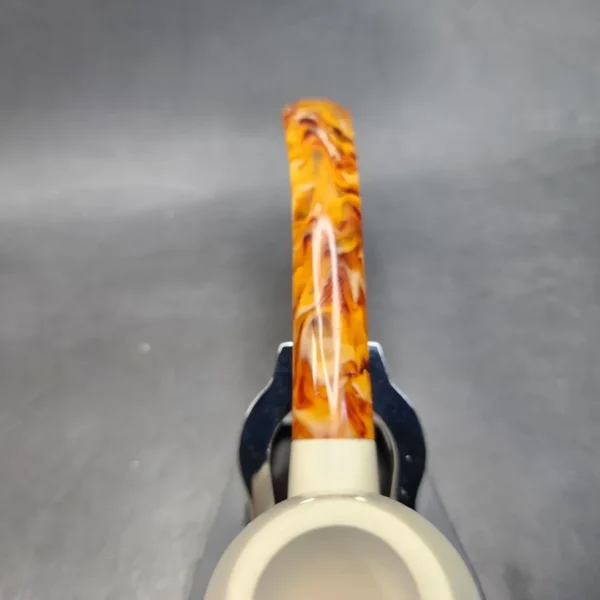 MBSD Meerschaum Medium Bent Rhodesian Block Meerschaum Pipe [SOLD OUT] - Image 7
