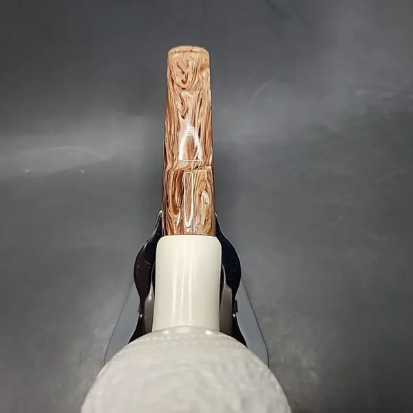 MBSD Meerschaum Deluxe Anse Block Meerschaum Pipe, Briar-Mortis, 9mm [SOLD OUT] - Image 7
